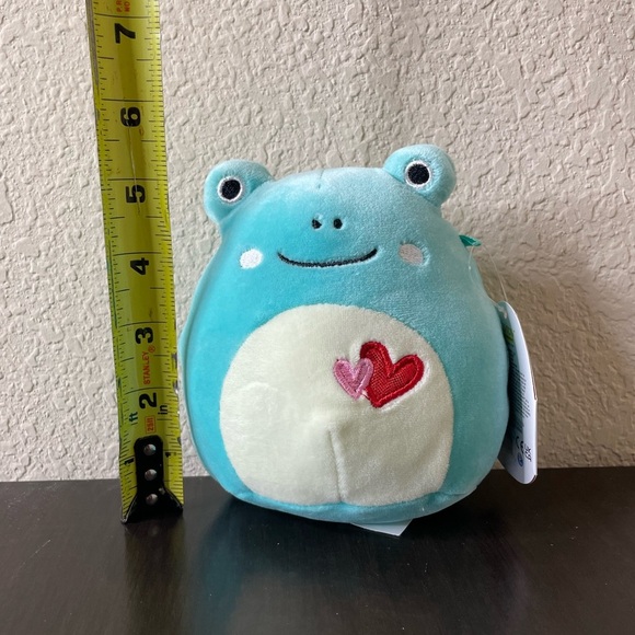 Squishmallows Ludwig the Frog Pink Hearts Valentines 5” NWT - Picture 3 of 10